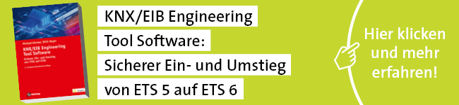 Bannerwerbung - KNX Buch - Umstieg ETS5 auf ETS6. Buch von Michael Körmer und Willi Meyer